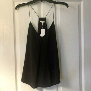 New Joie Nahlah B Silk Cami in Caviar (XXS), NWT